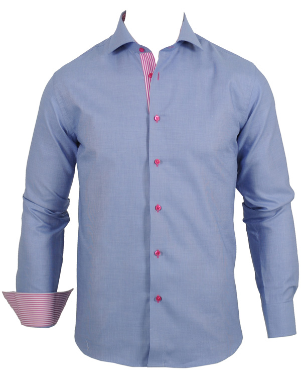 Homme | Chemises | Oscar of Sweden | Oscar Slim Fit Skjorta Finrutig Blå XXL