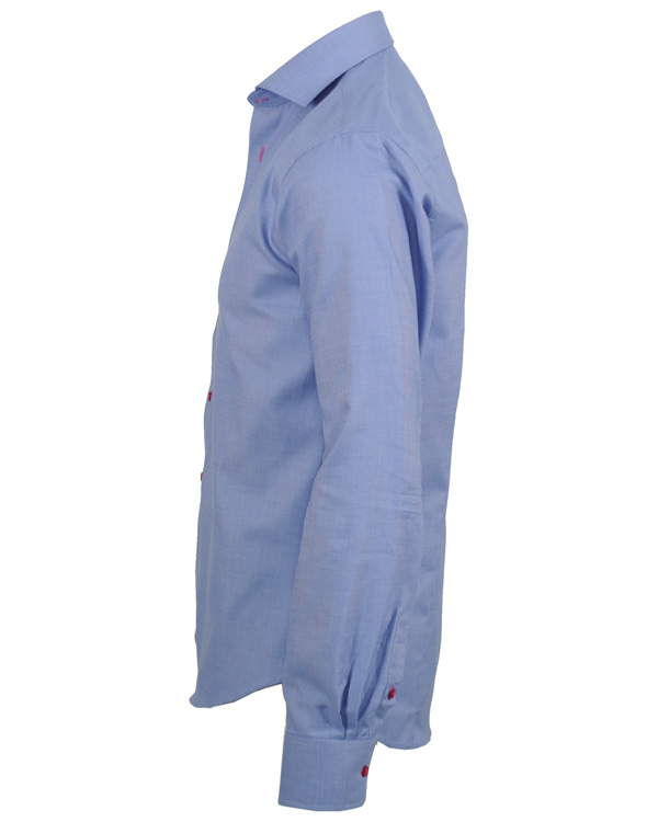 Homme | Chemises | Oscar of Sweden | Oscar Slim Fit Skjorta Finrutig Blå XXL