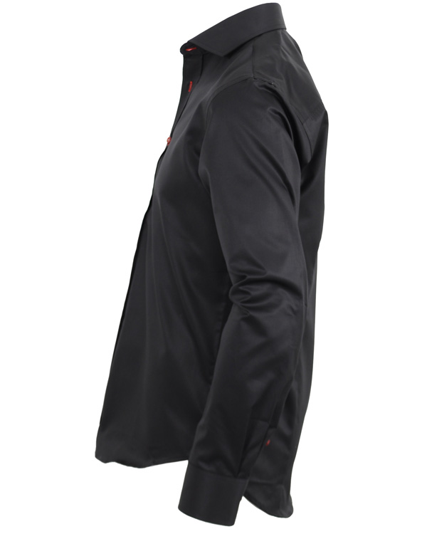 Homme | Chemises | Oscar of Sweden | Oscar Slim Fit Skjorta Svart Kontrast M