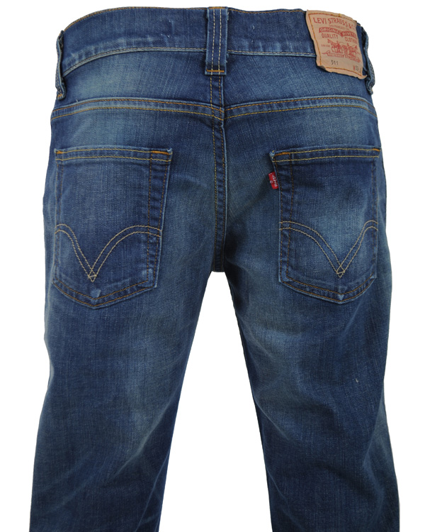 Heren | Broeken | Levi's | Levis 511 Slim Straight Jeans Stretch 5yr Stint