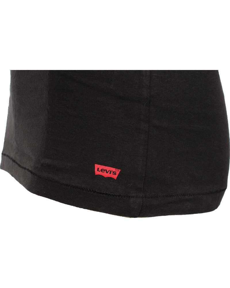 Homme | T-shirts | Levi's | Levis 2 Pack V Neck Tee Black