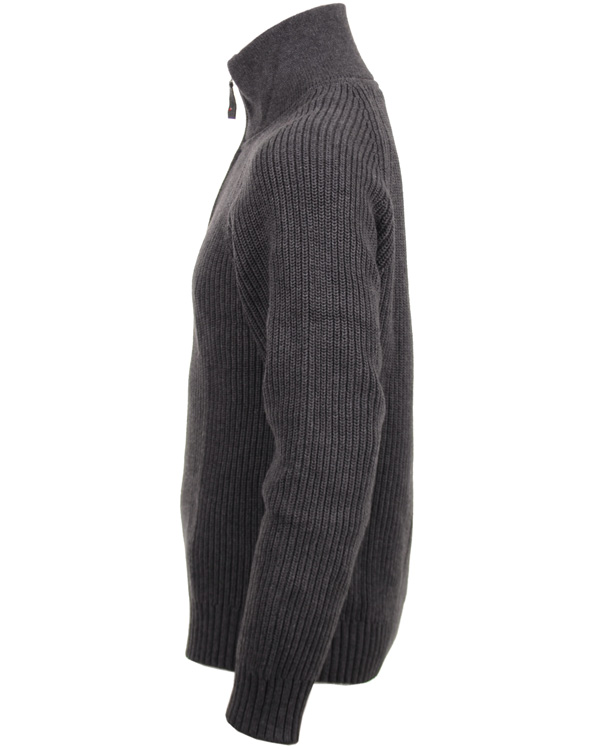 Homme | Pulls Et Tricots | Boomerang | Grinda Halfzip Raglan Sweater Grey Melange