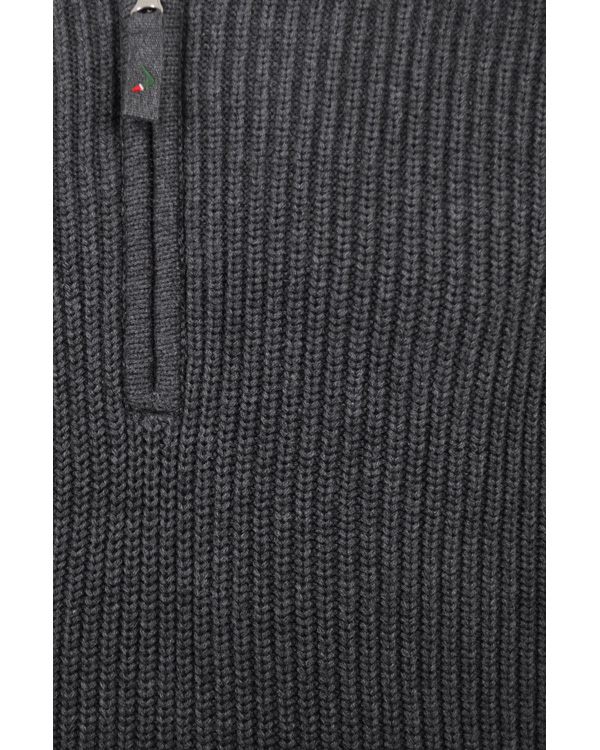 Homme | Pulls Et Tricots | Boomerang | Grinda Halfzip Raglan Sweater Grey Melange