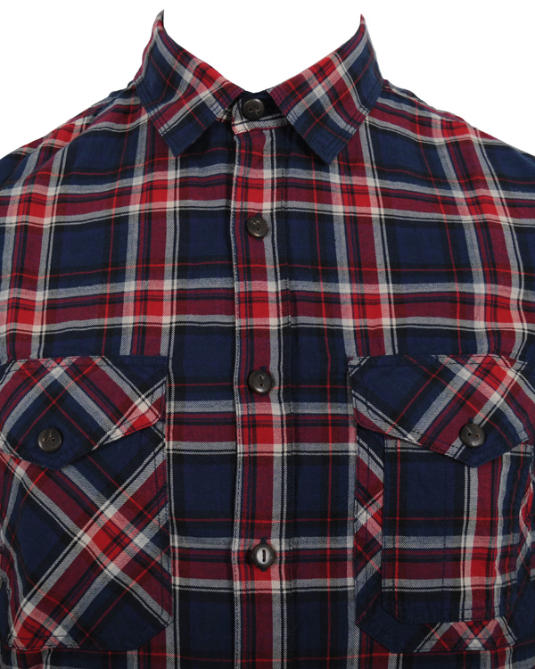 Homme | Chemises | Woolrich | Cabin Field Shirt Expedition Red