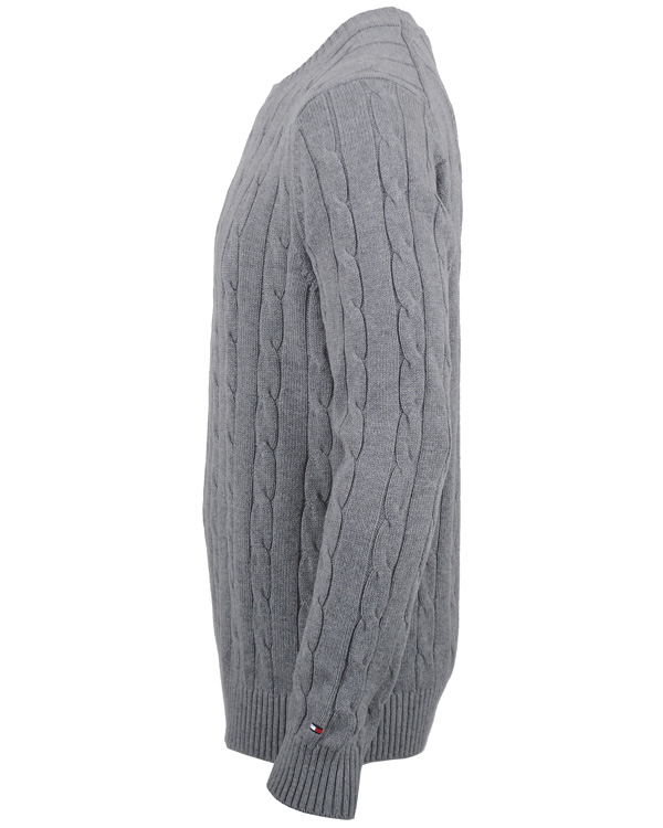 Heren | Truien | Tommy Hilfiger | Classic Cable C-Nk Cf Silver Fog