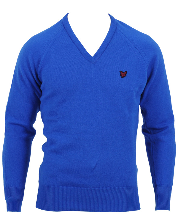 Homme | Pulls Et Tricots | Lyle & Scott | Knitted V-Neck Pullover Snorkel Blue