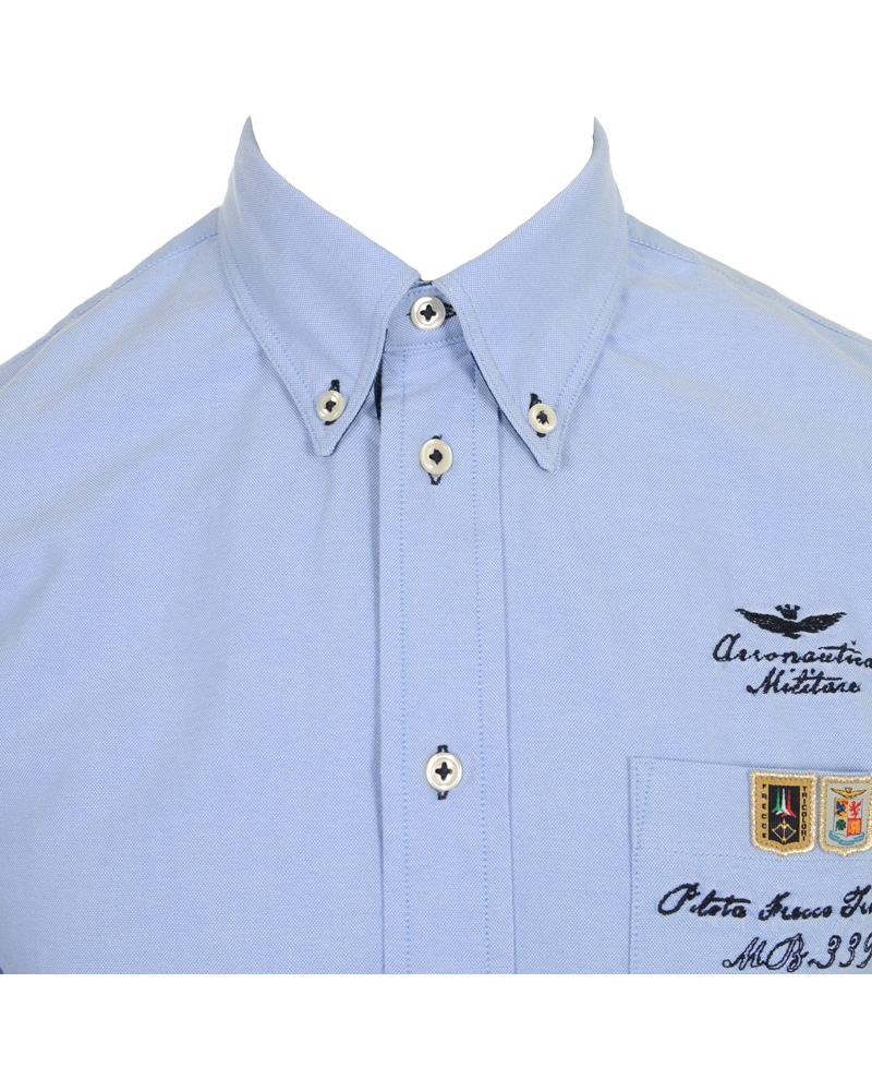 Homme | Chemises | Aeronautica Militare | Camicia M.L CA574 Shirt Blue