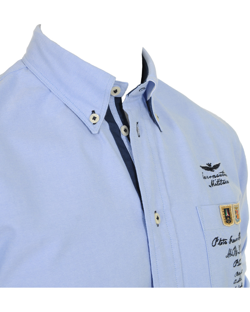 Homme | Chemises | Aeronautica Militare | Camicia M.L CA574 Shirt Blue