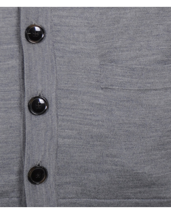 Homme | Pulls Et Tricots | Filippa K | Fine Merino V-Neck Cardigan Grey Melange