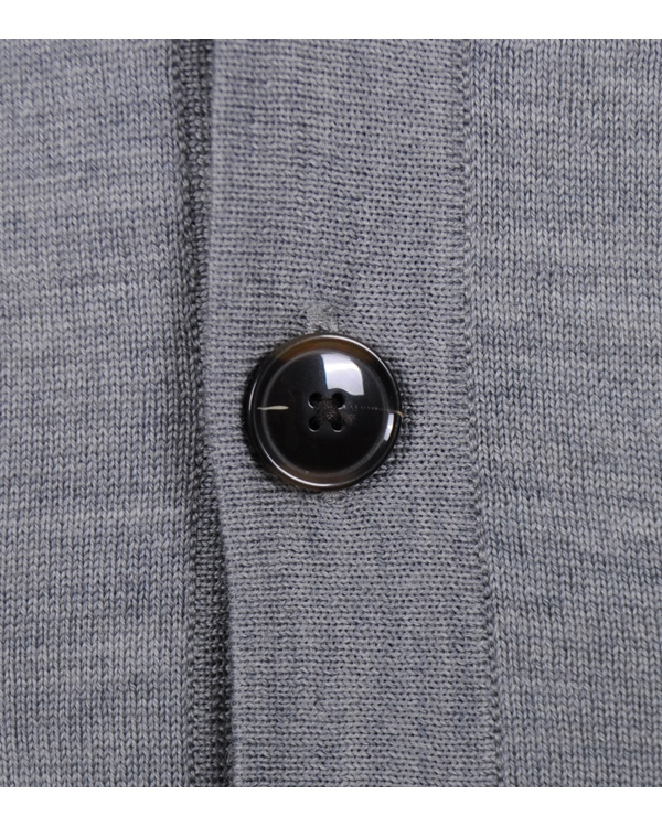 Homme | Pulls Et Tricots | Filippa K | Fine Merino V-Neck Cardigan Grey Melange