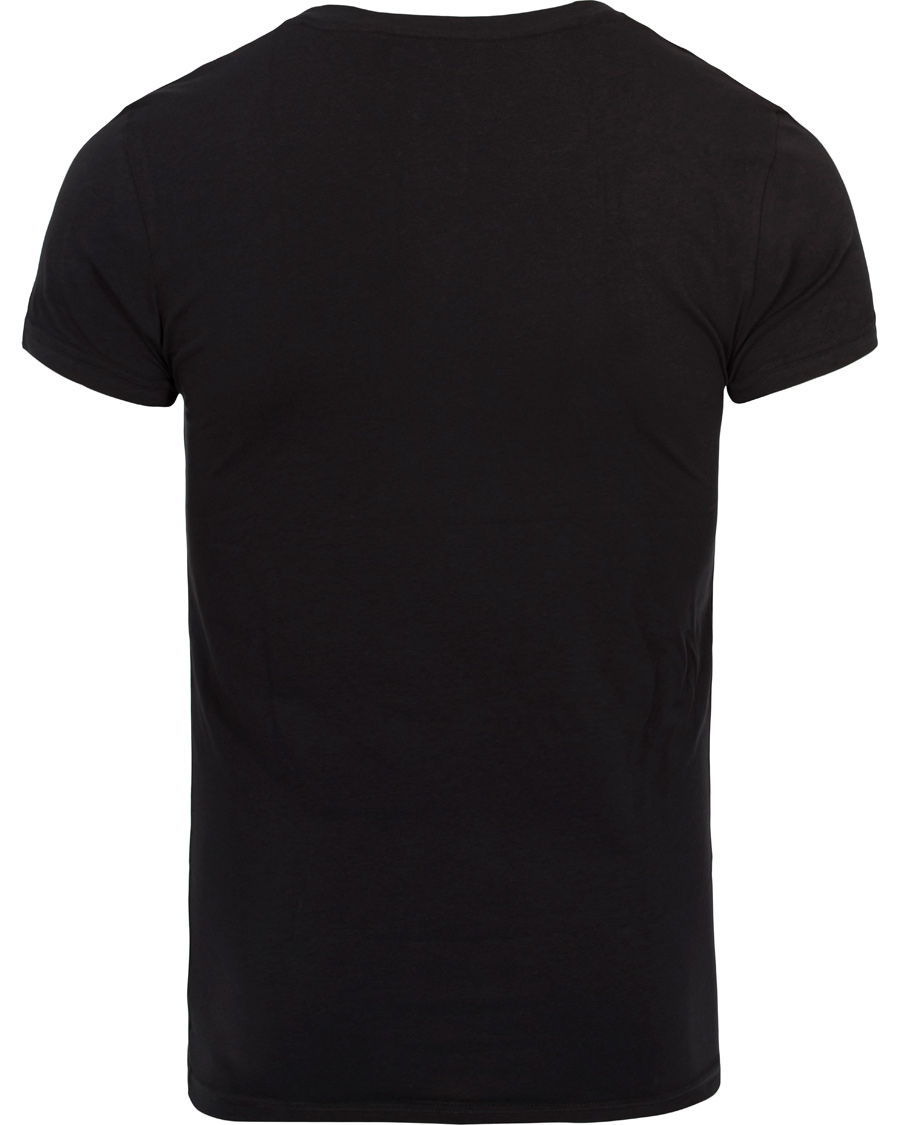Homme | T-shirts | Emporio Armani | V-Neck T-Shirt Logo Black