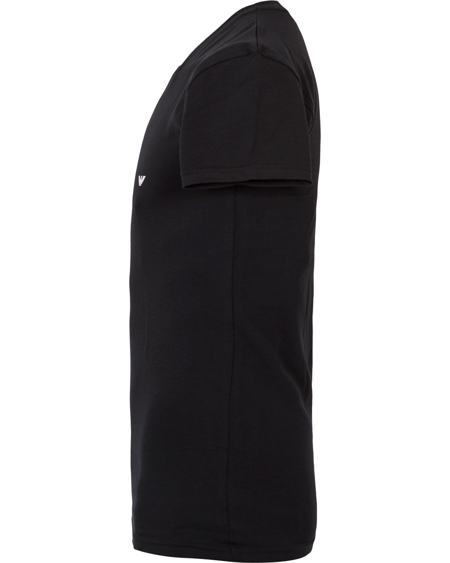 Homme | T-shirts | Emporio Armani | V-Neck T-Shirt Logo Black