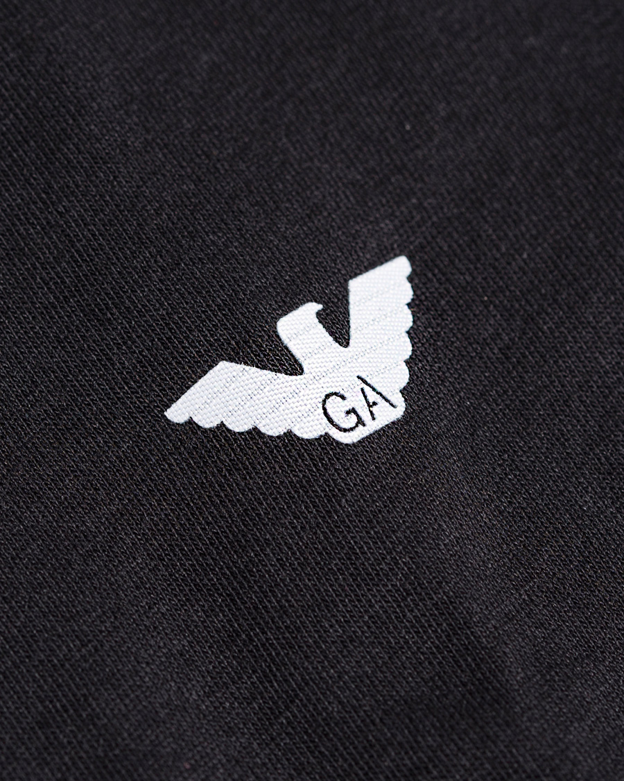 Homme | T-shirts | Emporio Armani | V-Neck T-Shirt Logo Black