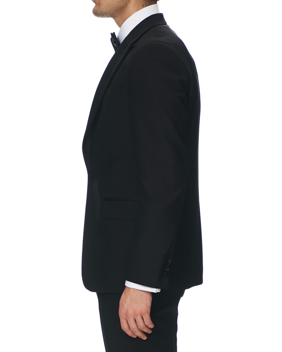Homme | Blazers | Oscar Jacobson | Frampton Tuxedo Jacket Black
