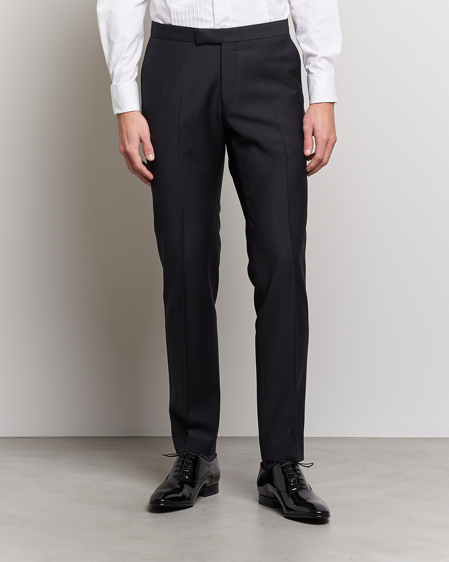 Heren | Broeken | Oscar Jacobson | Devon Tuxedo Trousers Black
