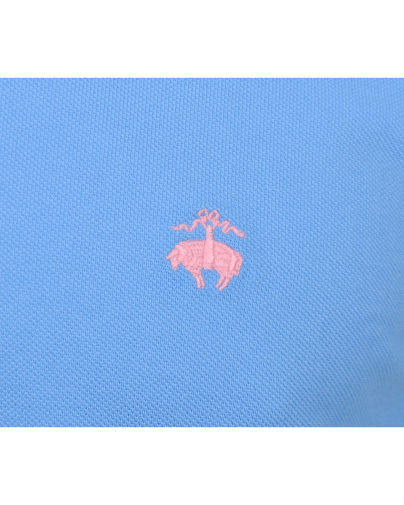 Heren | Polo's | Brooks Brothers | Basic Gold Logo Piké Blue