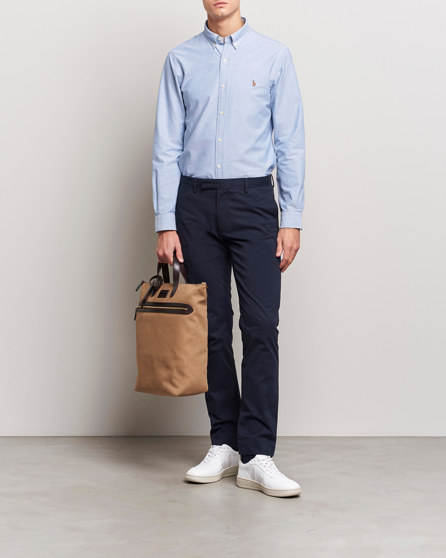 Heren | Overhemden | Polo Ralph Lauren | Slim Fit Shirt Oxford Blue