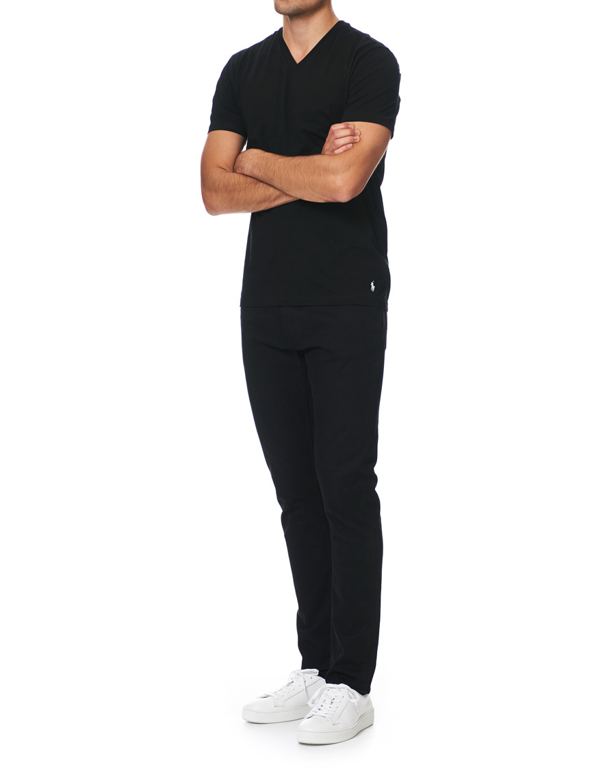 Homme | T-shirts | Polo Ralph Lauren | 2-Pack T-Shirt V-Neck Black