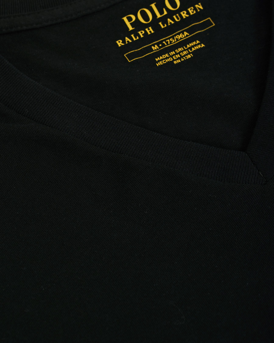 Homme | T-shirts | Polo Ralph Lauren | 2-Pack T-Shirt V-Neck Black