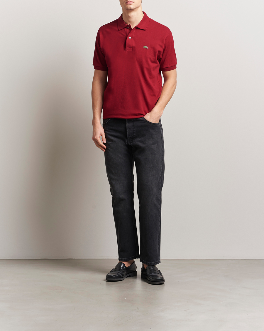 Homme | Polos | Lacoste | Original Polo Piké Bordeaux