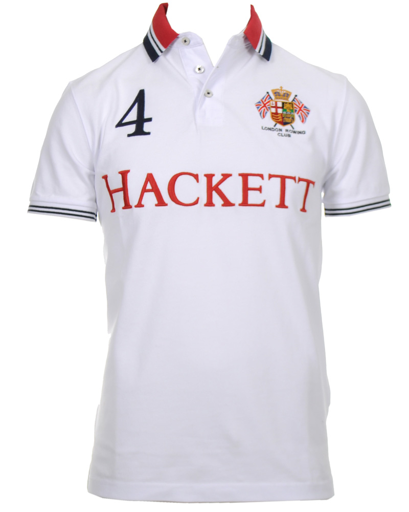 Homme | Polos | Hackett | London Rowing Club Polo Piké White