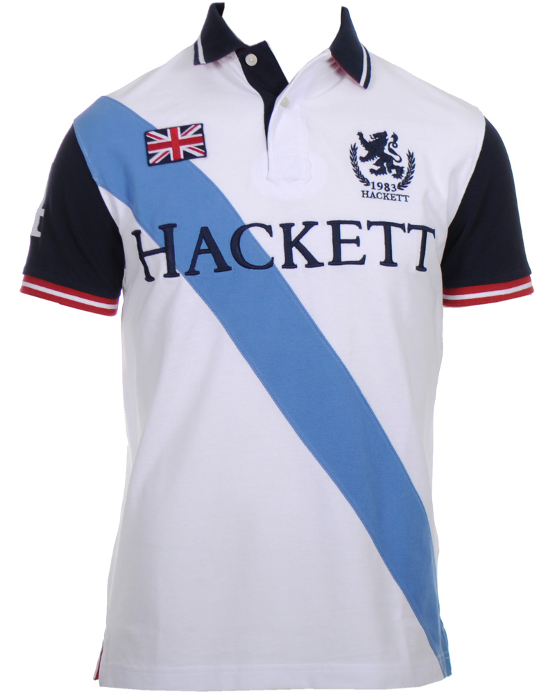 Homme | Polos | Hackett | Sash Polo Piké White