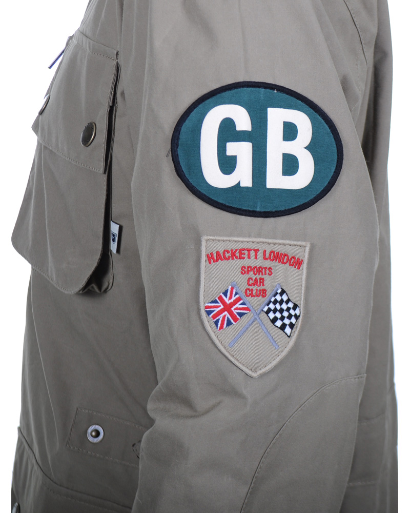 Homme | Manteaux Et Vestes | Hackett | Summer Rally Jacket British Khaki