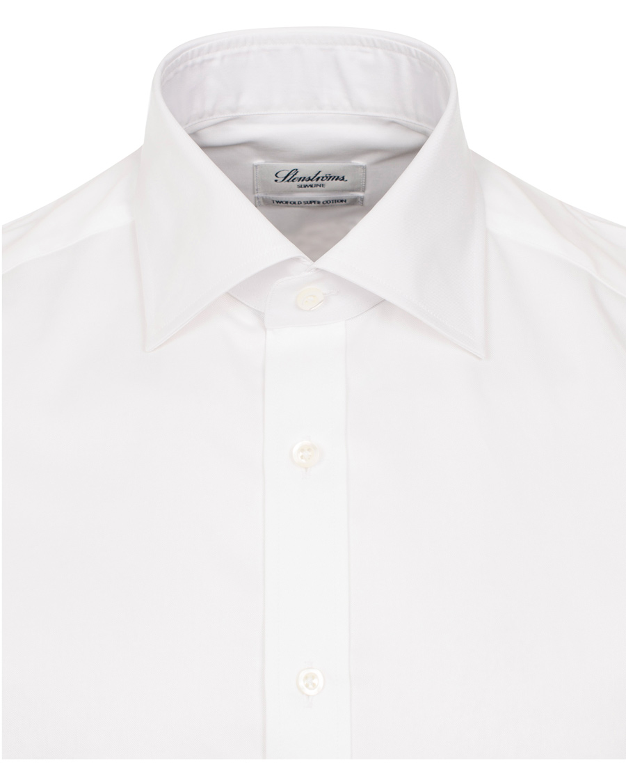 Heren | Overhemden | Stenströms | Slimline Shirt White