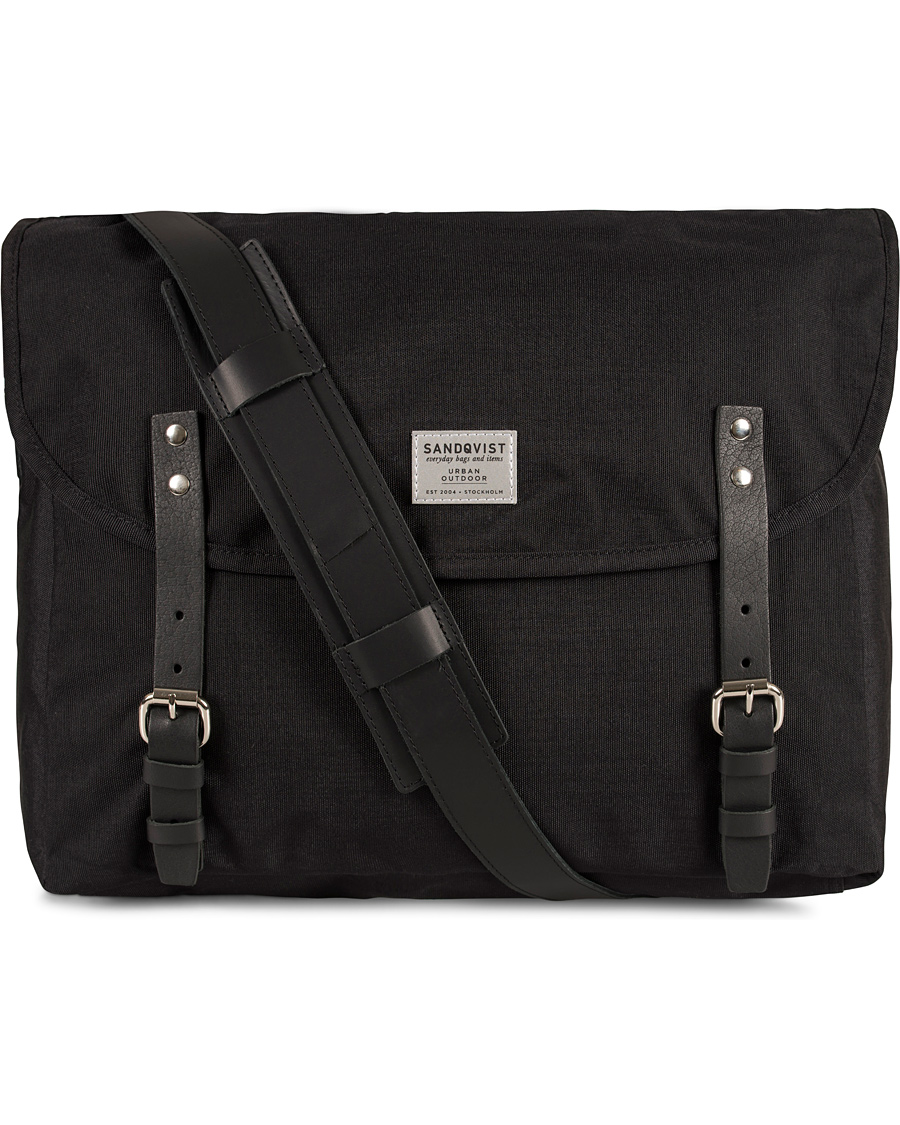 Homme | Sandqvist Erik Messenger Bag Cordura Black | Sandqvist | Erik Messenger Bag Cordura Black