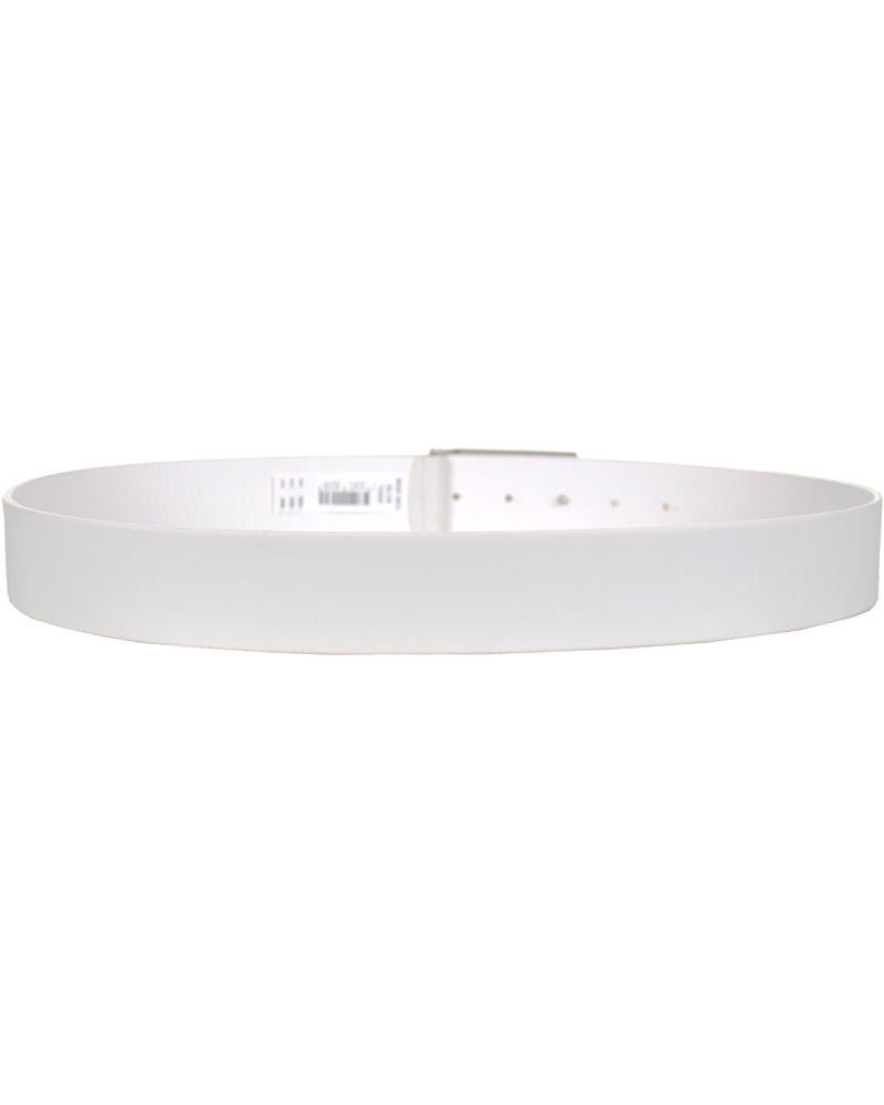 Homme | Tiger of Sweden Leather Logo Belt White | Tiger of Sweden | Leather Logo Belt White