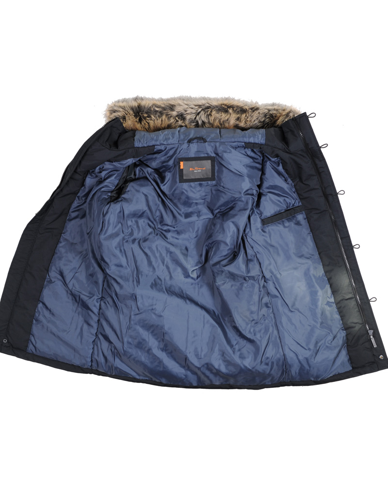 Homme | Manteaux Et Vestes | Ben Sherman | Nylon City Parka Black