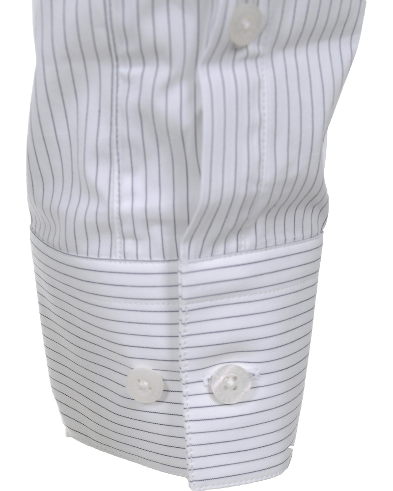 Heren | Overhemden | Filippa K | Paul Stretch Shirt White/Navy