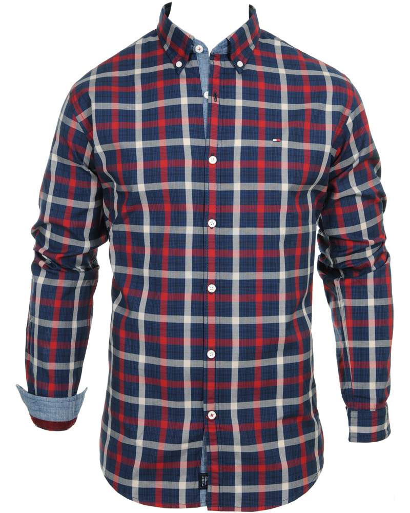 Homme | Chemises | Tommy Hilfiger | Saint Check Shirt Vintage Fit Blue