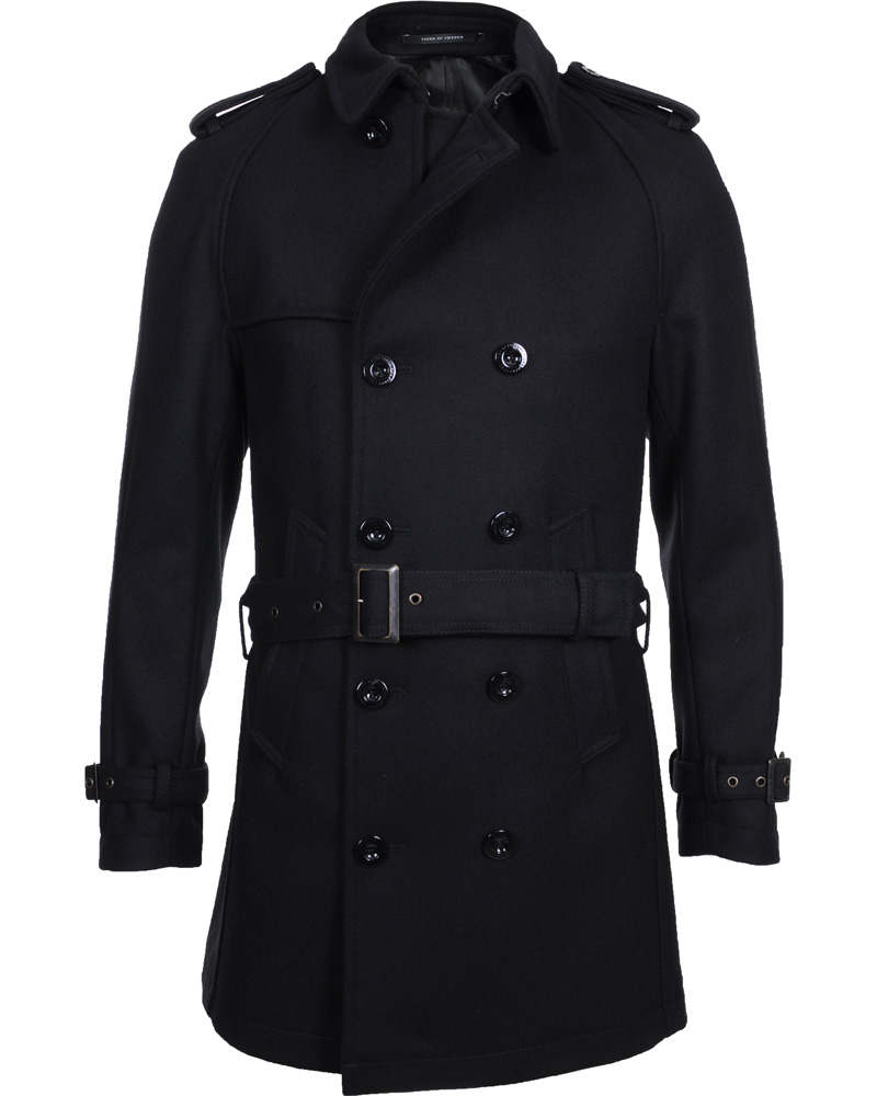 Homme | Manteaux Et Vestes | Tiger of Sweden | Delcourt 7 Trenchcoat Black
