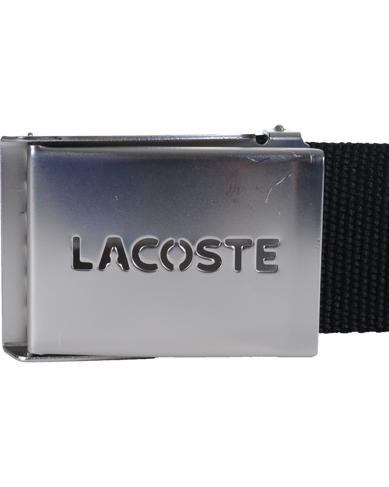 Homme | Lacoste Textile Belt Black | Lacoste | Textile Belt Black