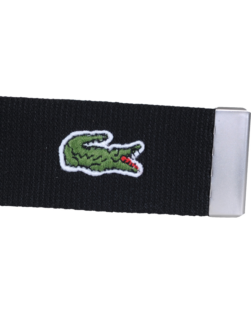 Homme | Lacoste Textile Belt Black | Lacoste | Textile Belt Black