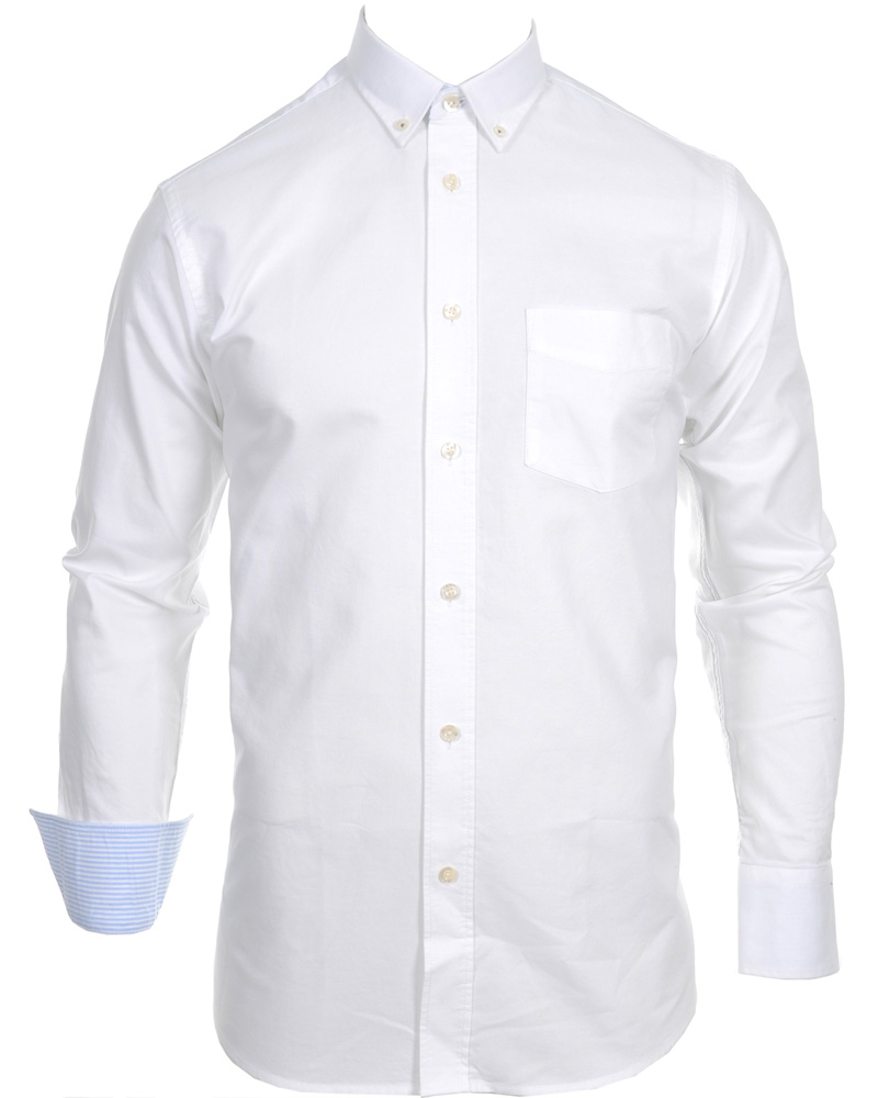 Heren | Overhemden | Henri-Lloyd | Henri Lloyd Oxford Fitted Shirt Optical White