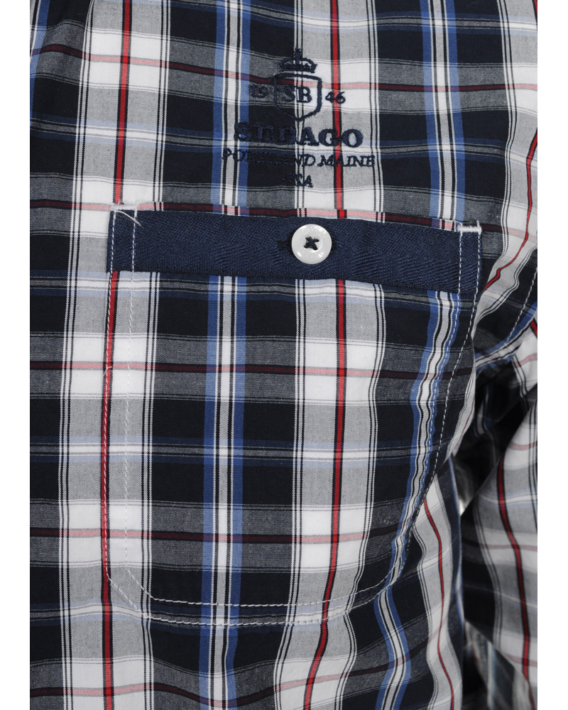 Homme | Chemises | Sebago | Randolph Check Shirt Navy/Red/White