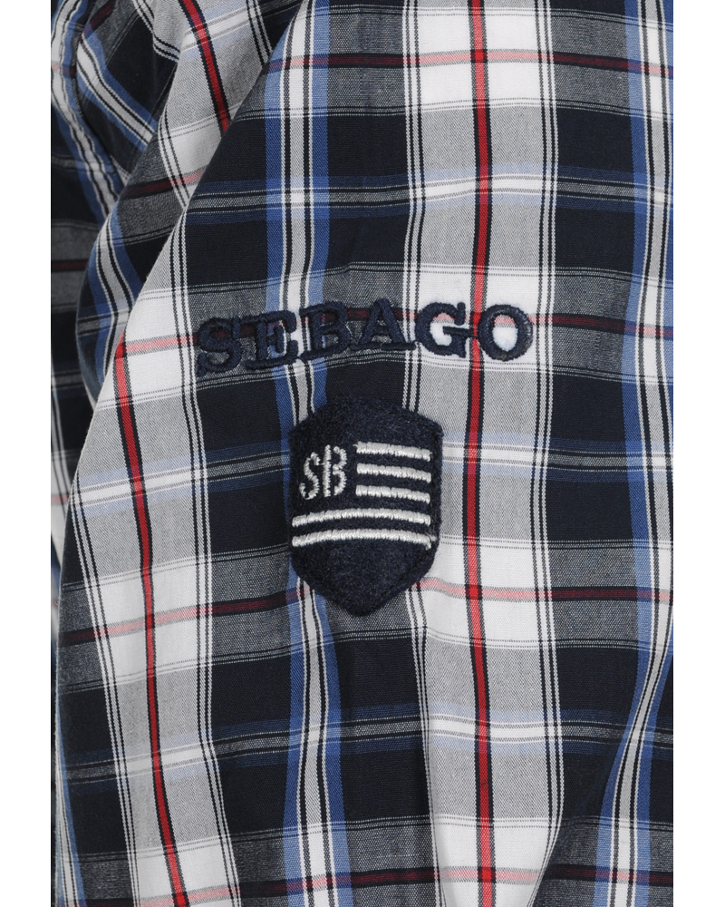 Homme | Chemises | Sebago | Randolph Check Shirt Navy/Red/White