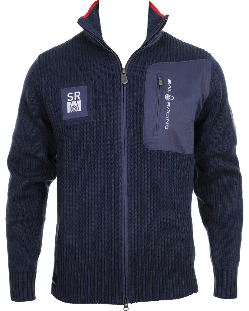 Heren | Truien | Sail Racing | Knitted Zip Cardigan Navy