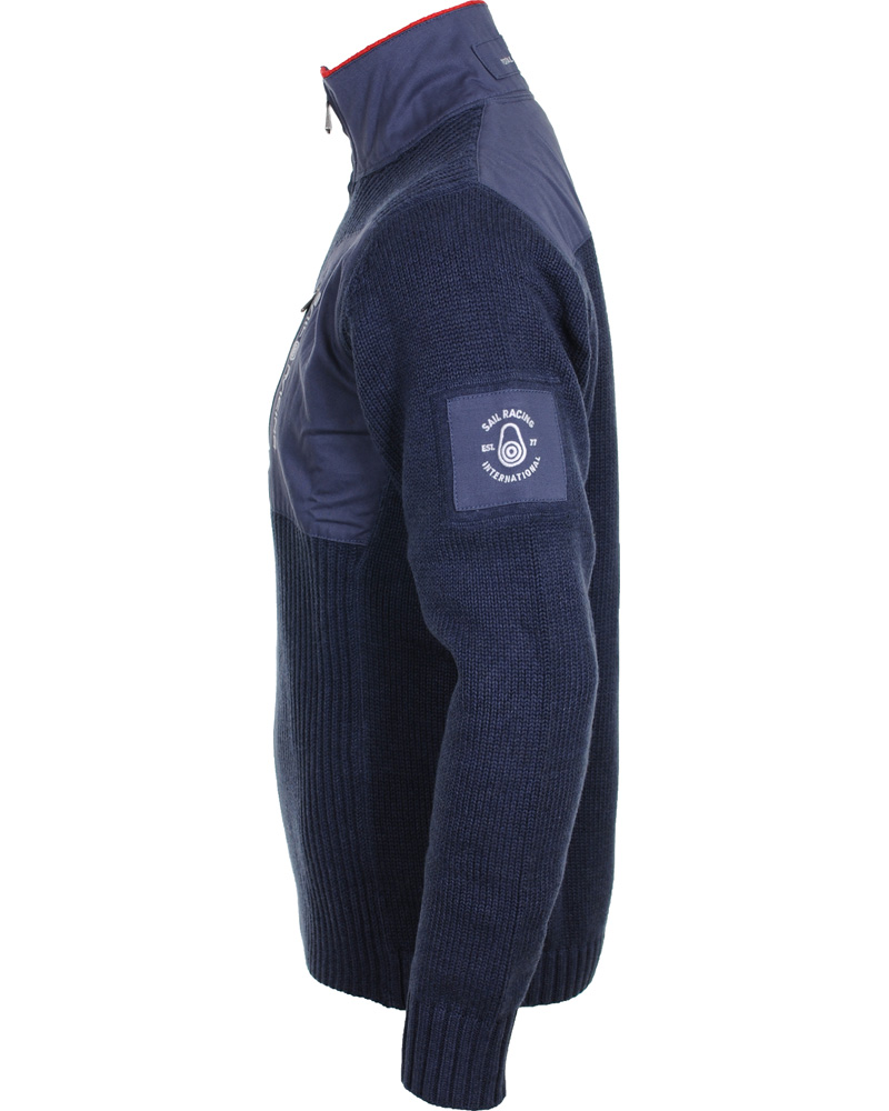 Heren | Truien | Sail Racing | Knitted Zip Cardigan Navy