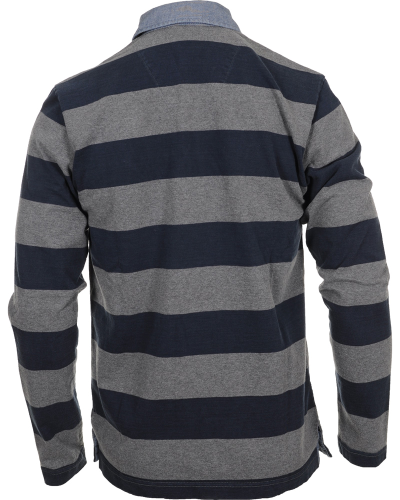 Homme | Pulls Et Tricots | Boomerang | Rudolf Block Striped Rugby Grey Melange