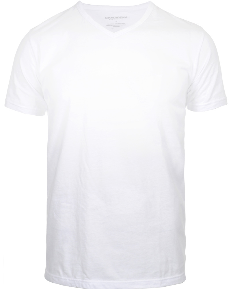 Homme | T-shirts | Emporio Armani | 3-Pack Regular Fit V-Neck T-Shirt White