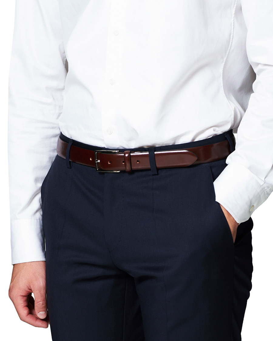Homme | Oscar Jacobson Suit Belt 3 cm Chestnut | Oscar Jacobson | Suit Belt 3 cm Chestnut