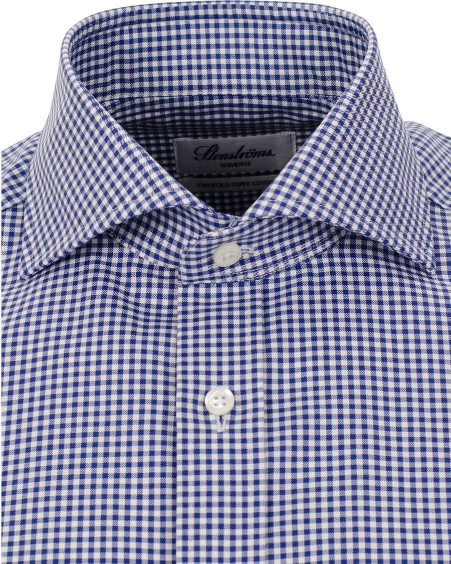 Homme | Chemises | Stenströms | Slimline Shirt Bardot Navy