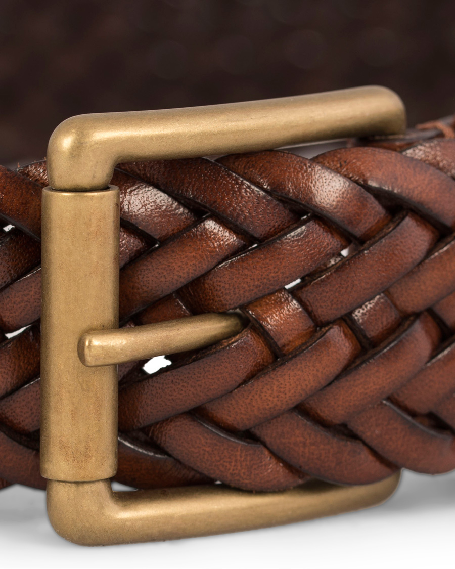 Homme | Anderson's Leather Belt 3,5 cm Brown | Anderson's | Leather Belt 3,5 cm Brown