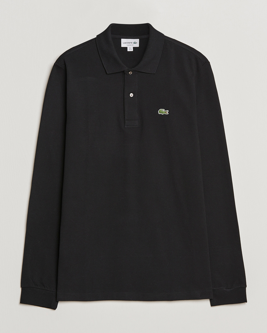 Homme | Polos | Lacoste | Original Long Sleeve Polo Piké Black