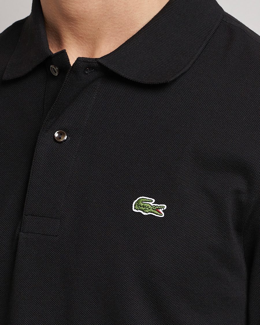 Homme | Polos | Lacoste | Original Long Sleeve Polo Piké Black
