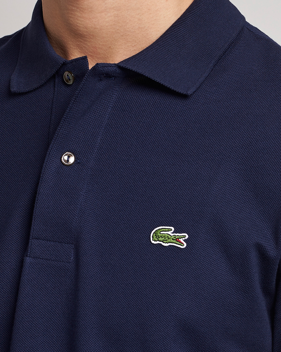 Heren | Polo's | Lacoste | Original Long Sleeve Polo Piké Navy Blue