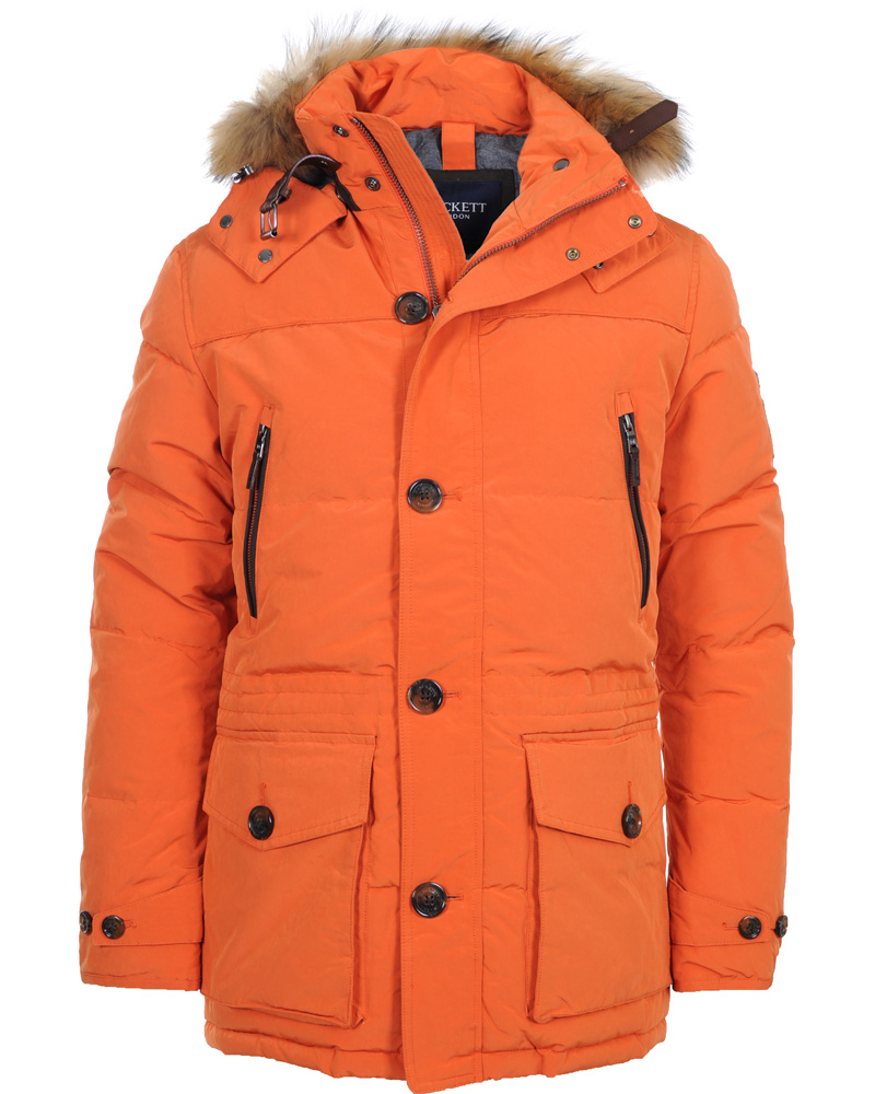 Homme | Manteaux Et Vestes | Hackett | Nevis Parka Orange